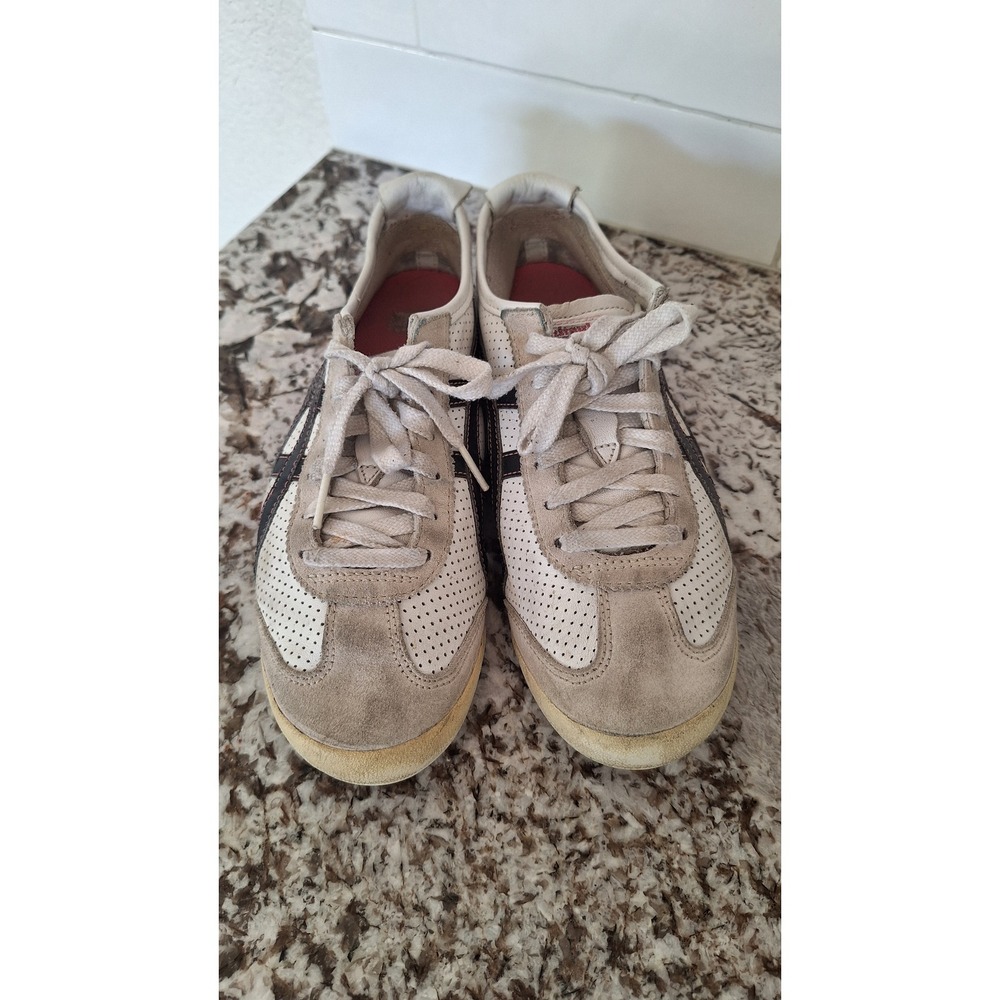 Onitsuka Tiger Mexico 66 White Navy Pink Leather Sneakers HL474 w8.5 US